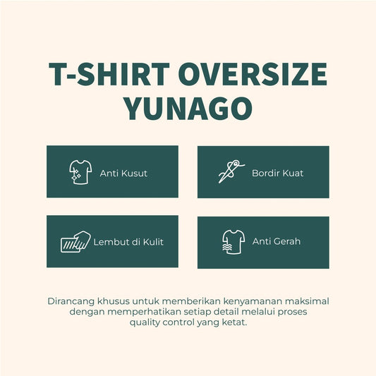 MATSUDA Kaos Pria Oversize Yonago OffWhite