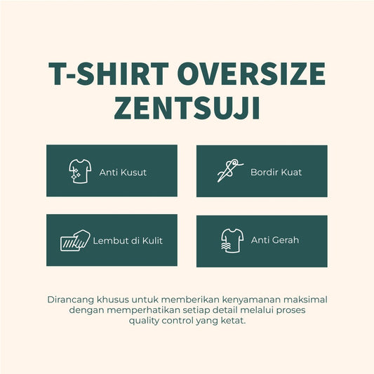 MATSUDA Kaos Pria Oversize Zensutji OffWhite