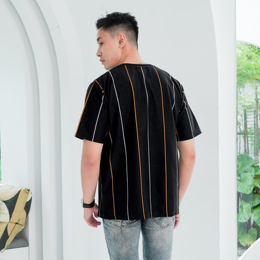 MATSUDA Kaos Oversize Stripe Togane Black