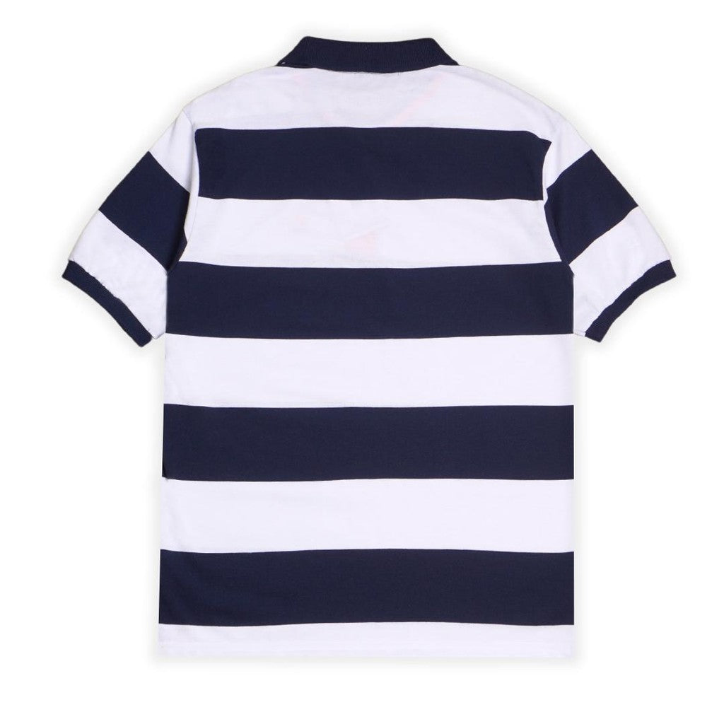 Matsuda baju kaos polo anak laki laki katun umur 2-12 Tamagotchi Navy