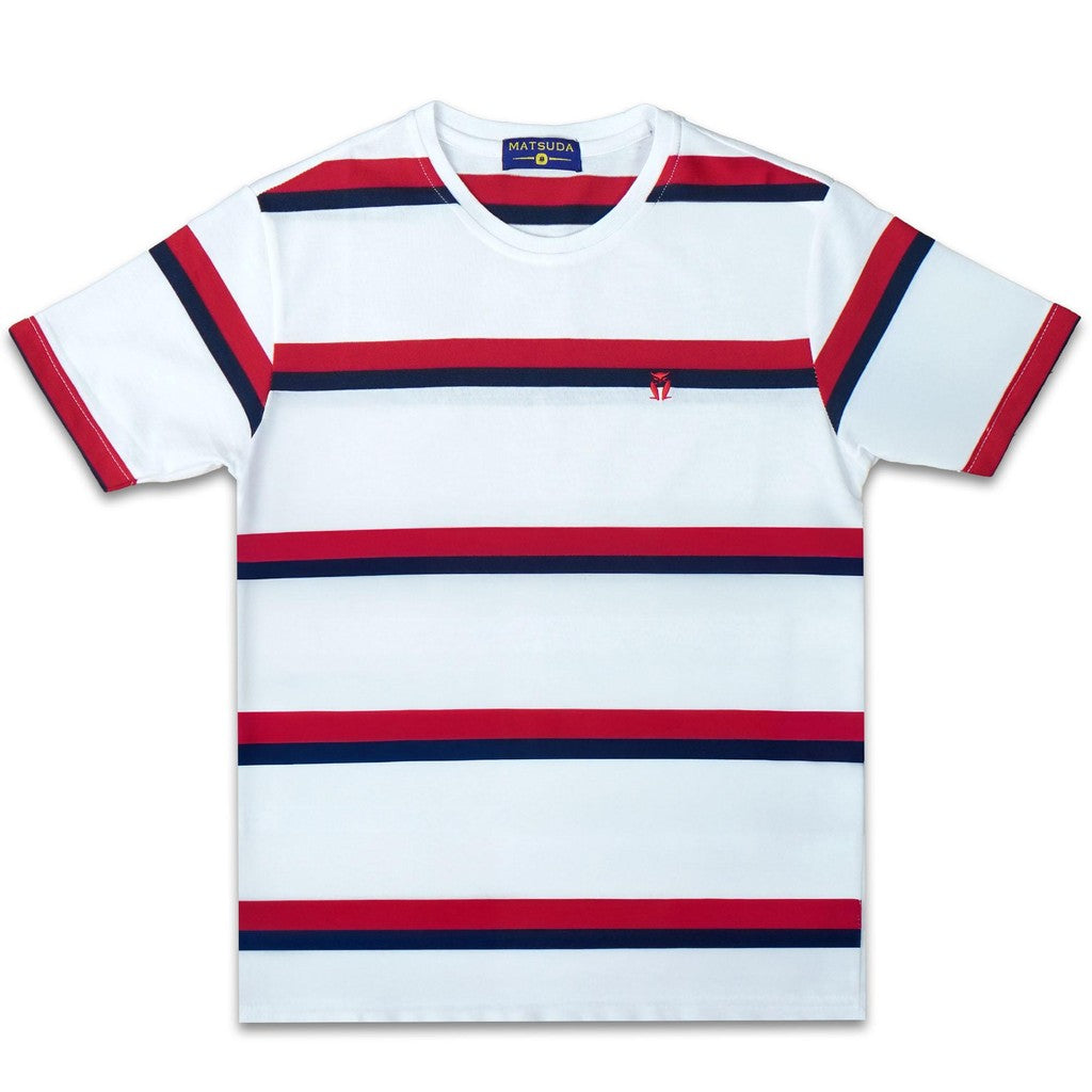 Matsuda T-Shirt anak laki laki katun umur 2-12 Mittens White