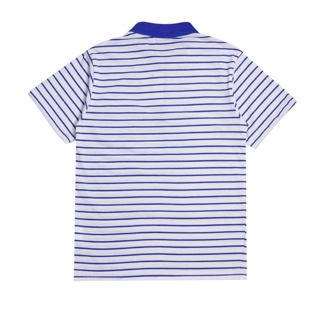 Matsuda baju kaos polo anak laki laki katun umur 2-12 Cana White Royal