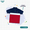 Matsuda baju kaos polo anak laki laki katun umur 2-12 Pooh Blue Teal