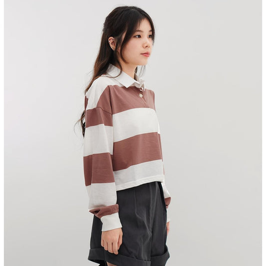 Matsuda Polo Rugby Crop top katun Emika