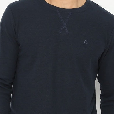 MATSUDA Kaos Polos Waffle Lengan Panjang Cotton Komoro