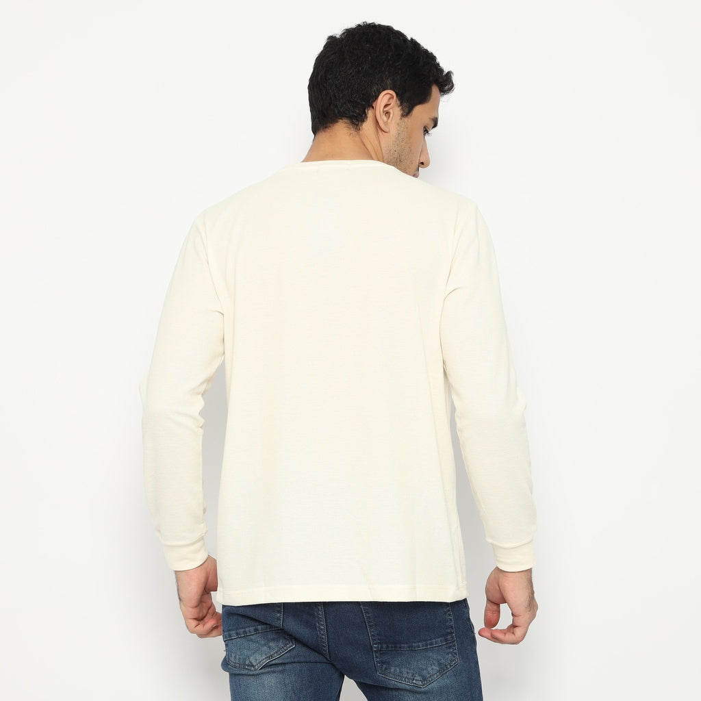 MATSUDA Kaos Polos Waffle Lengan Panjang Cotton Komoro
