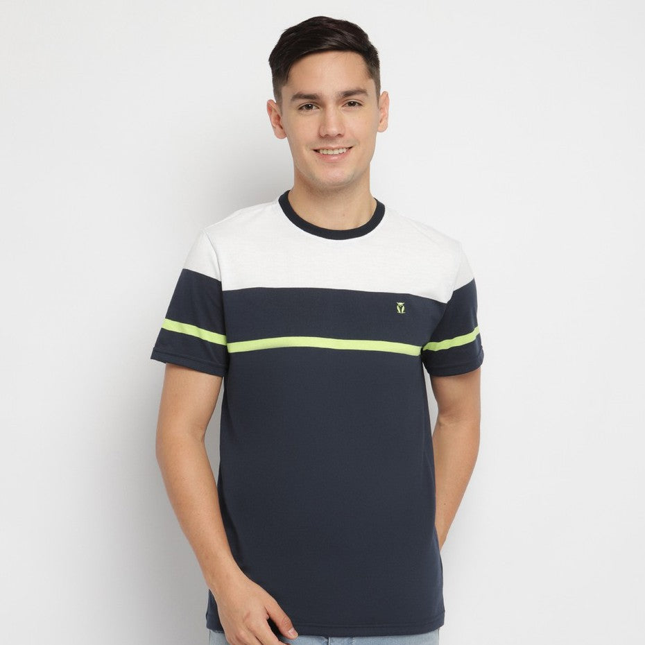MATSUDA T Shirt Pria Kaos Stripe Fukutsu