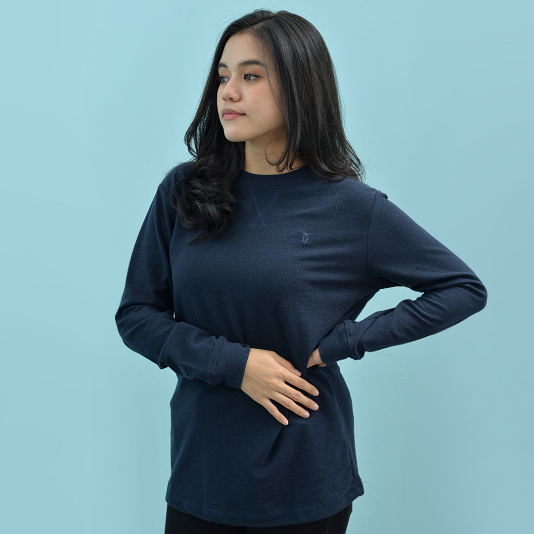 MATSUDA Kaos Polos Waffle Lengan Panjang Cotton Komoro