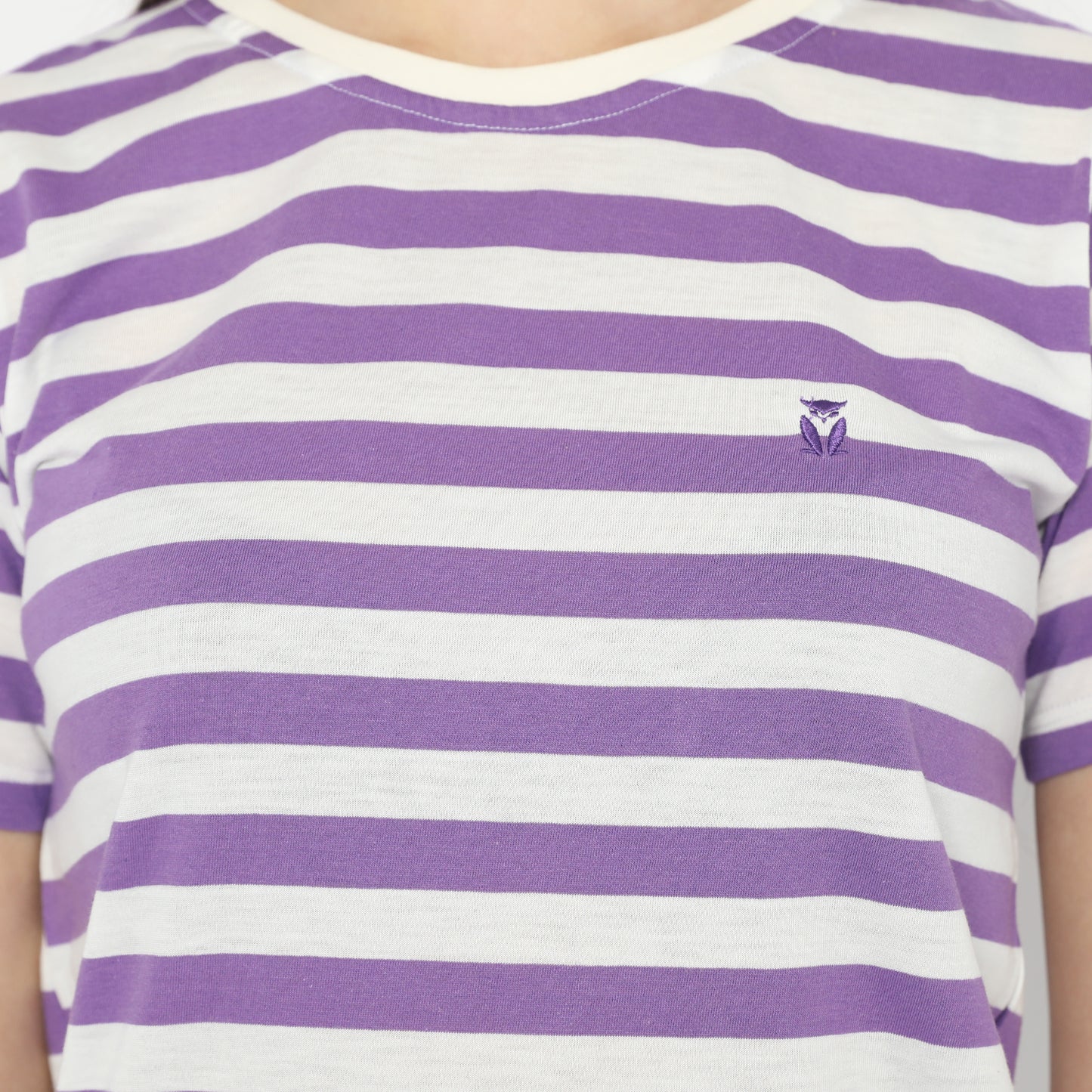MATSUDA Kaos Wanita T Shirt Stripe Katun Quincy
