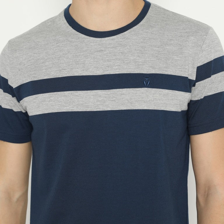 MATSUDA T Shirt Pria Kaos Stripe Ayabe