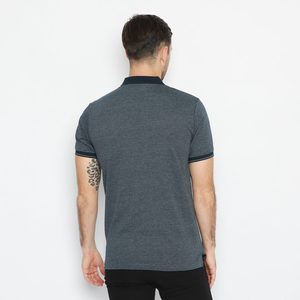 MATSUDA AKIKATA Baju Polo Shirt Pria  Katun Lengan Pendek Old Money Basic