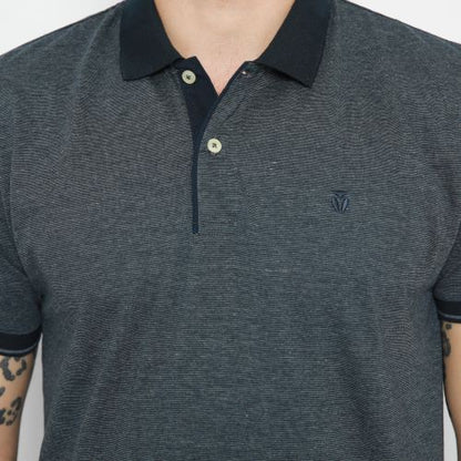 MATSUDA AKIKATA Baju Polo Shirt Pria  Katun Lengan Pendek Old Money Basic