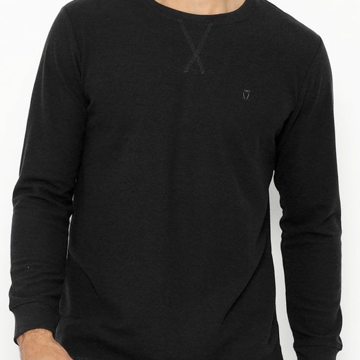 MATSUDA Kaos Polos Waffle Lengan Panjang Cotton Komoro