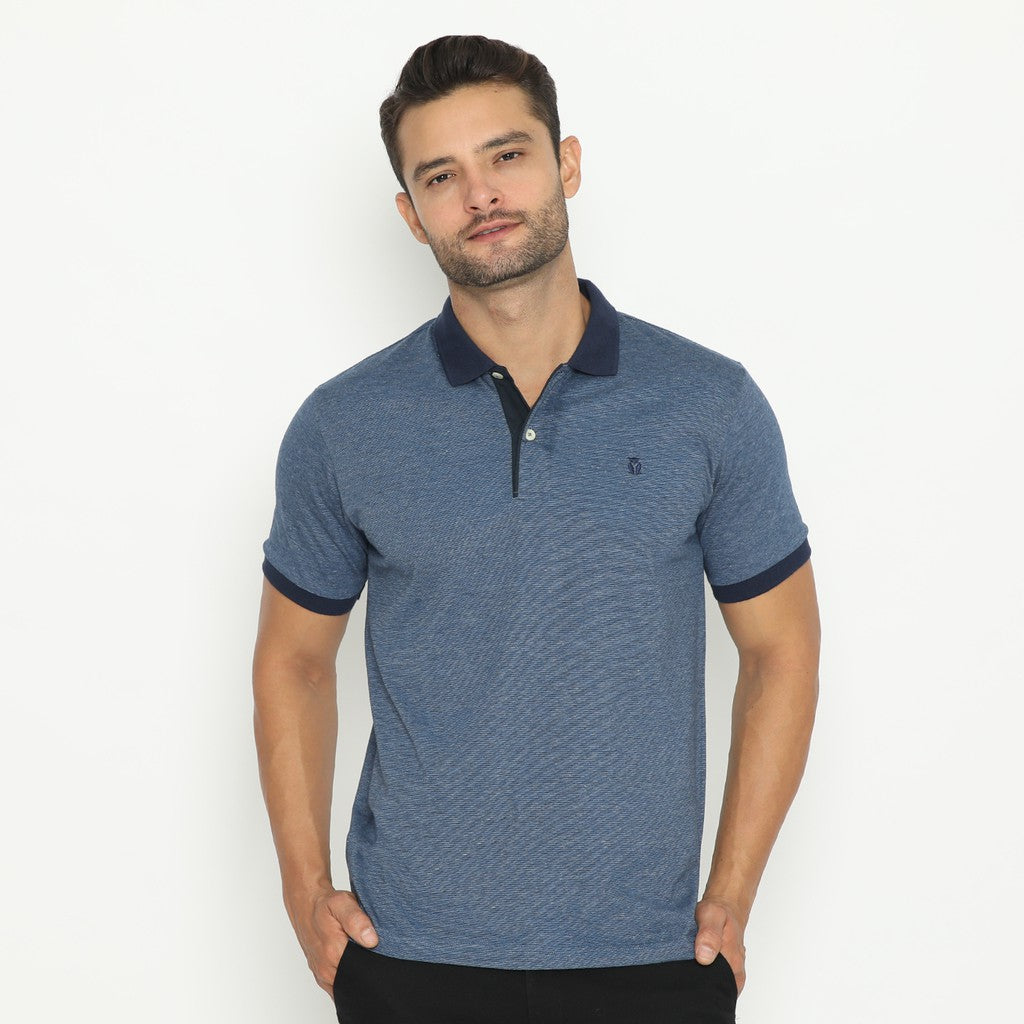 MATSUDA AKIKATA Baju Polo Shirt Pria  Katun Lengan Pendek Old Money Basic