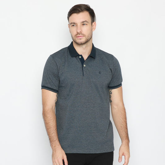 MATSUDA AKIKATA Baju Polo Shirt Pria  Katun Lengan Pendek Old Money Basic