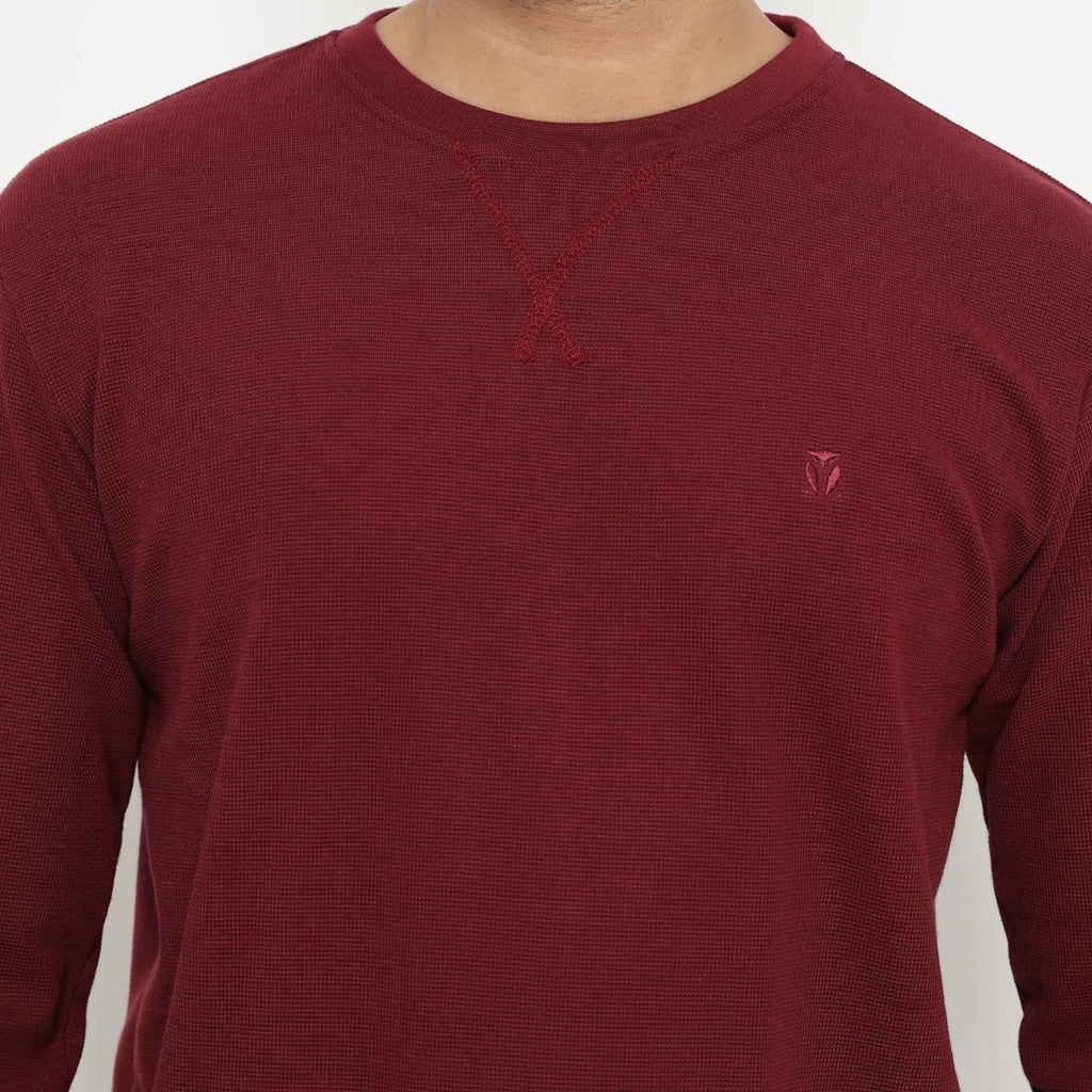 MATSUDA Kaos Polos Waffle Lengan Panjang Cotton Komoro