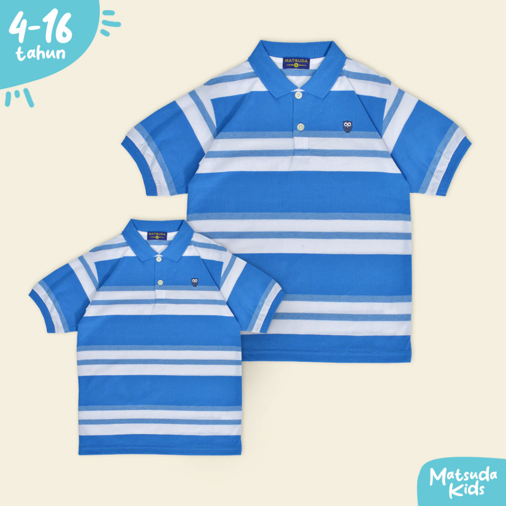 Matsuda baju kaos polo anak laki laki katun umur 2-12 Andre