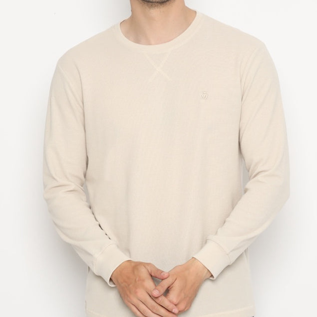 MATSUDA Kaos Polos Waffle Lengan Panjang Cotton Komoro