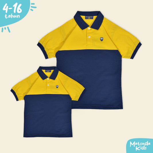 Matsuda baju kaos polo anak laki laki katun umur 2-12 Oscar