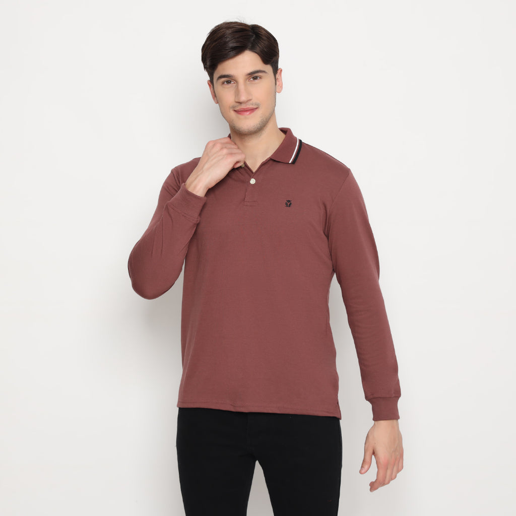 Matsuda Kaos Polo Shirt Lengan Panjang Pria Kerah Kasuga