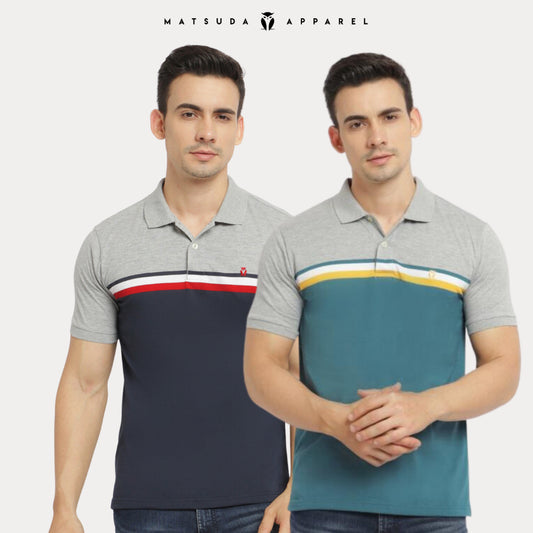 MATSUDA Kaos Polo Shirt Pria Kerah Gotenba