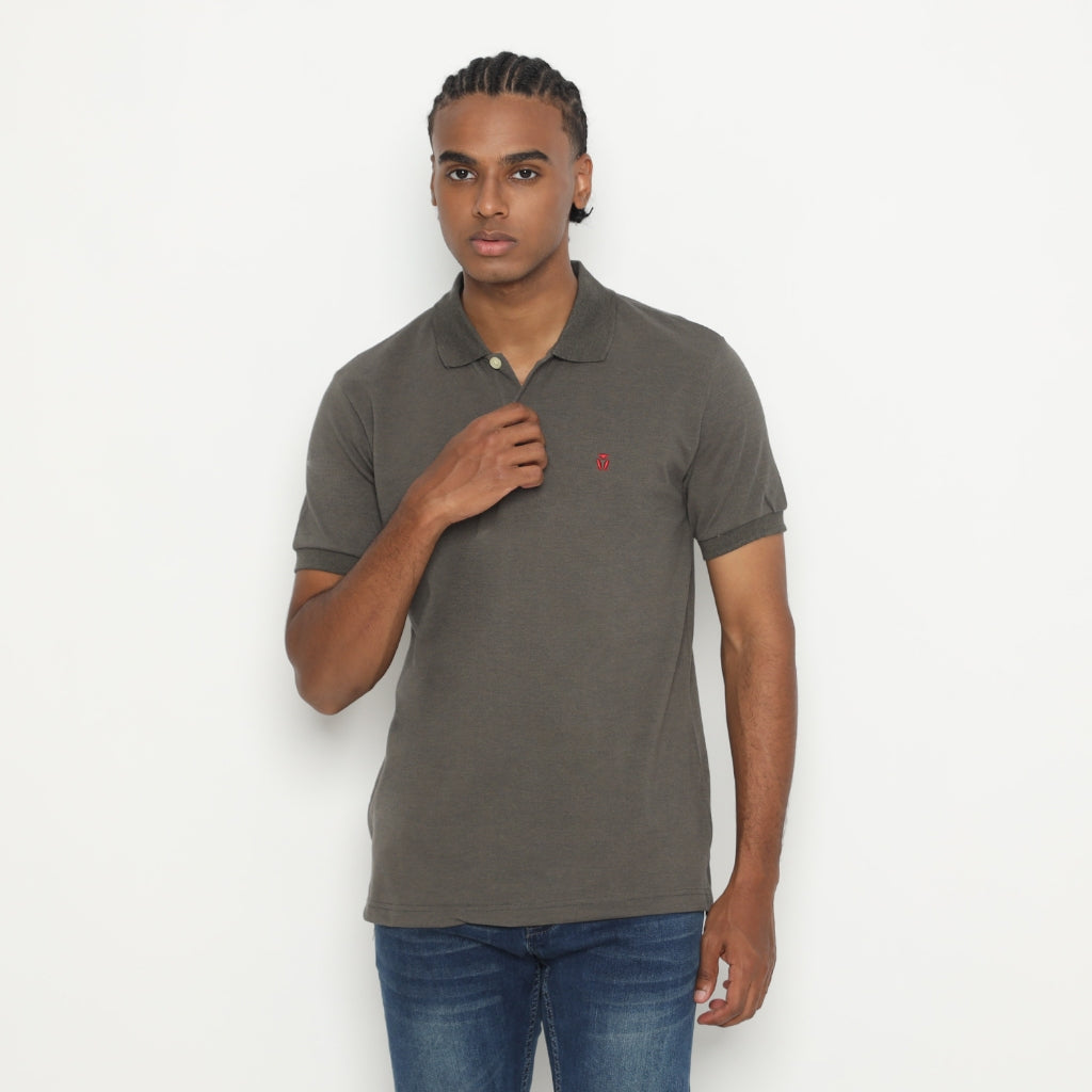 MATSUDA Kaos Polo Shirt Pria Kerah Kushima Seri Warna Hijau