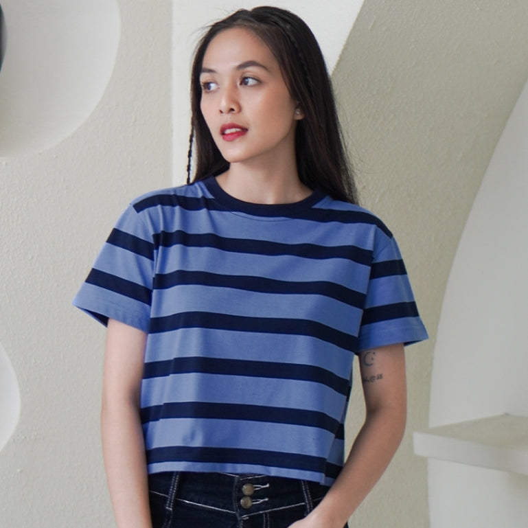 Matsuda Kaos Wanita Crop top katun Hollis