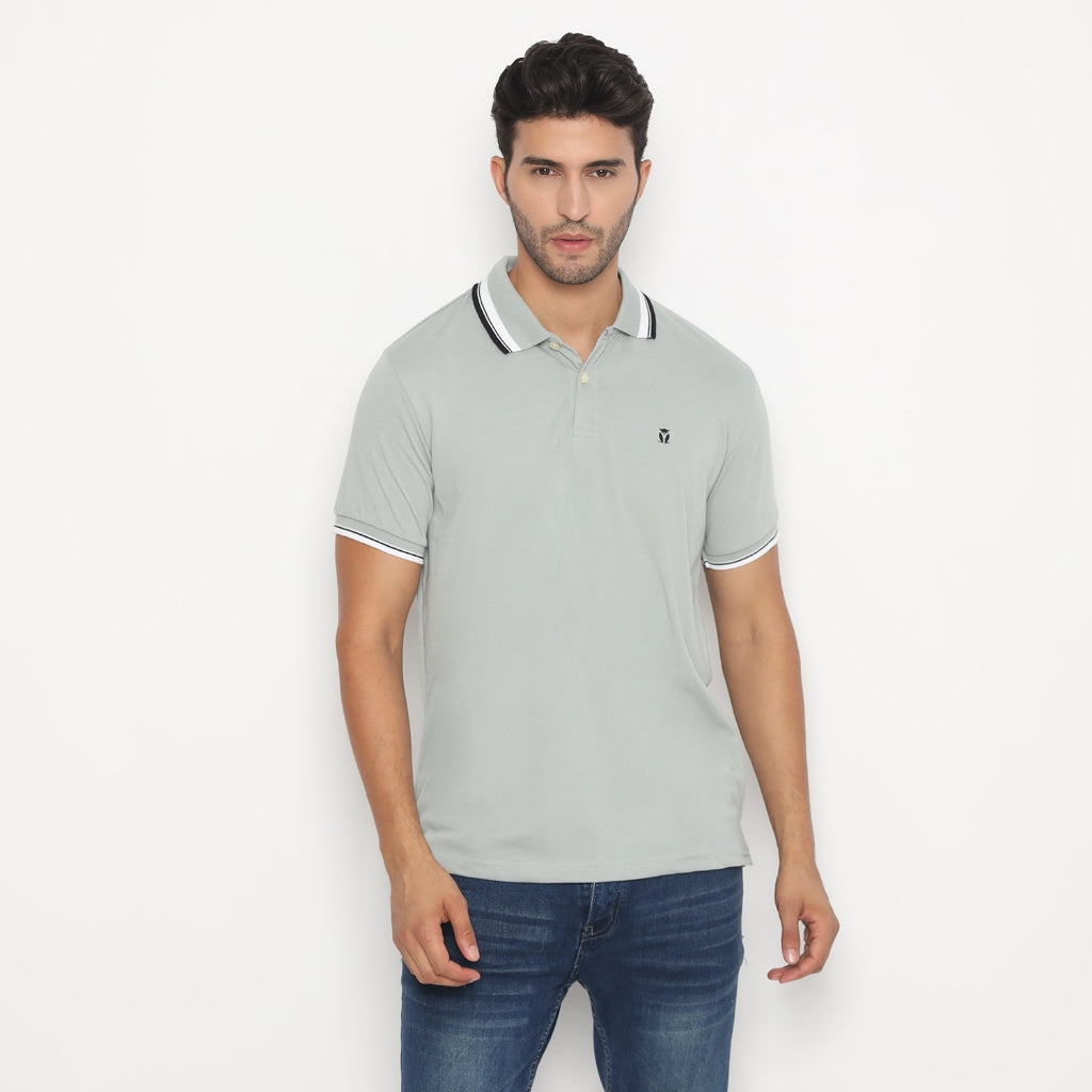 MATSUDA Kaos Polo Shirt Pria Kerah Aioi Seri Warna Hijau