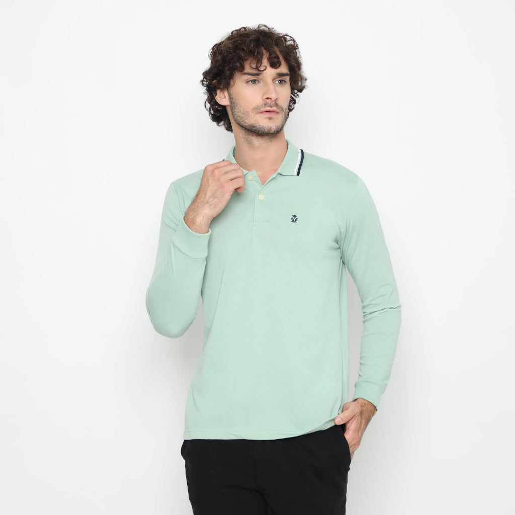 Matsuda Kaos Polo Shirt Lengan Panjang Pria Kerah Kasuga