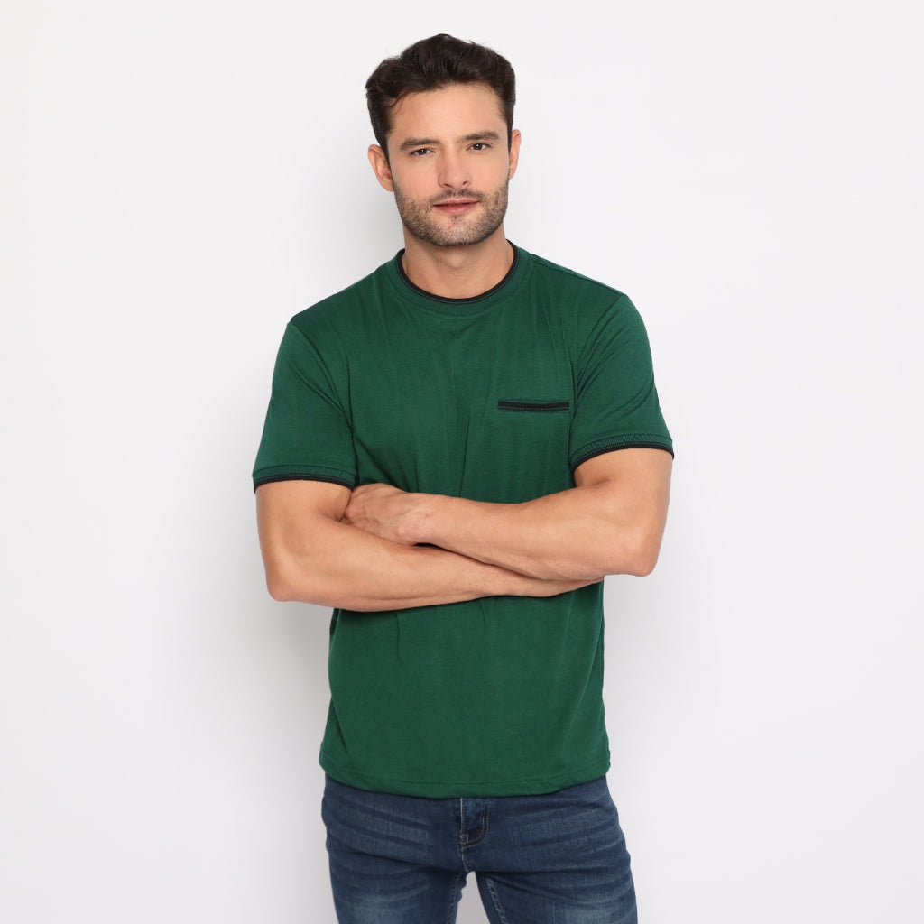 MATSUDA Kaos Pria T Shirt Edogawa Seri Warna Hijau