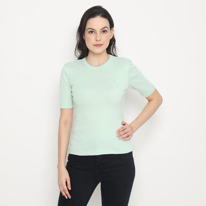 MATSUDA Kaos Wanita T Shirt Katun Flora