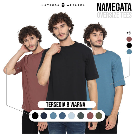 MATSUDA Kaos Katun Oversize Polos Namegata