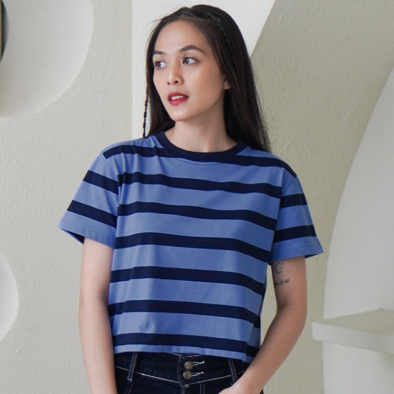 Matsuda Kaos Wanita Crop top katun Hollis