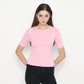 Matsuda Kaos Rib Polos Wanita Cotton T Shirt Elliot