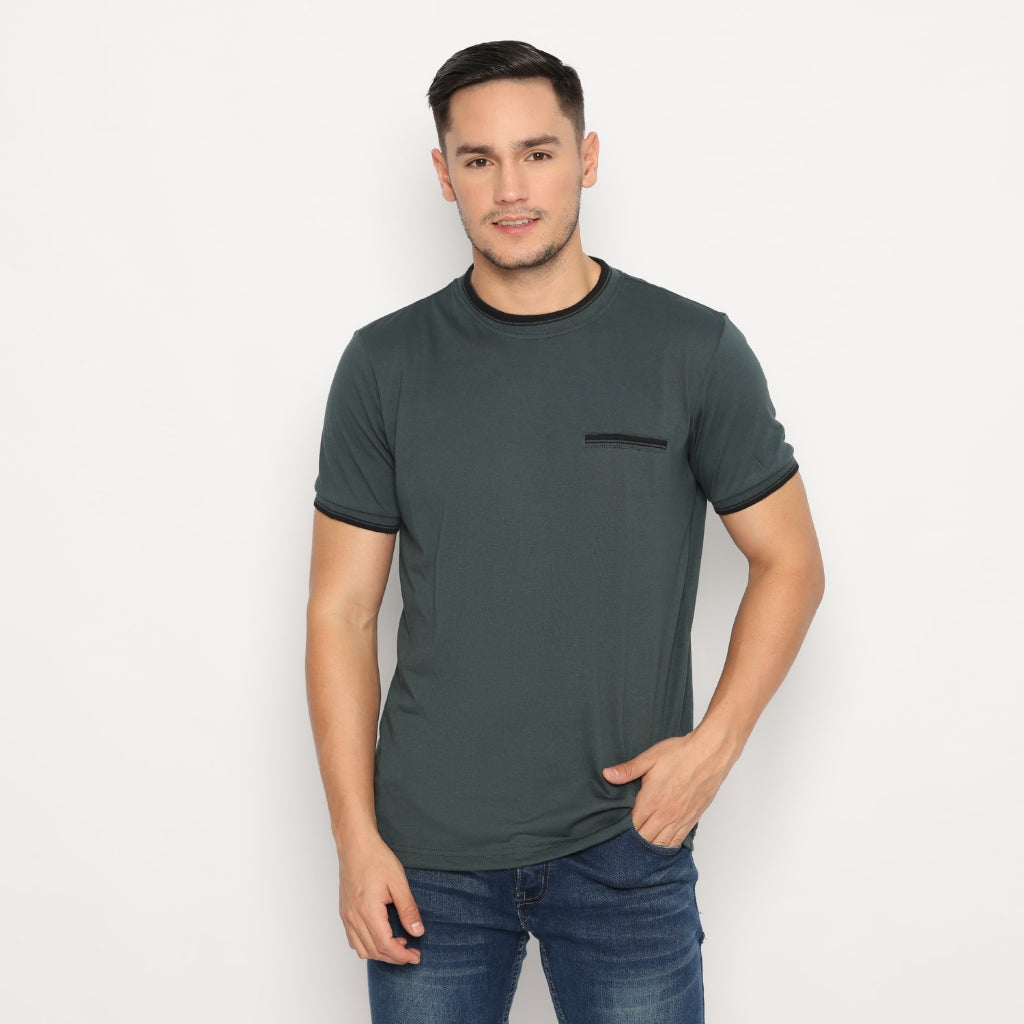 MATSUDA Kaos Pria T Shirt Edogawa Seri Warna Hijau