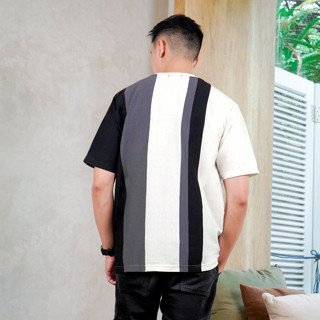 MATSUDA Kaos Oversize Stripe Mutsu Off white