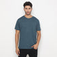 MATSUDA Kaos Polos Pocket T Shirt Cotton Chuo Seri Warna Biru