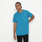 MATSUDA Kaos Polos Pocket T Shirt Cotton Chuo Seri Warna Biru