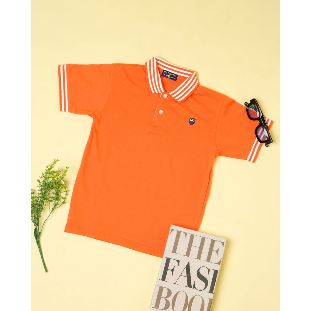 Matsuda baju kaos polo anak laki laki katun umur 2-12 Barney