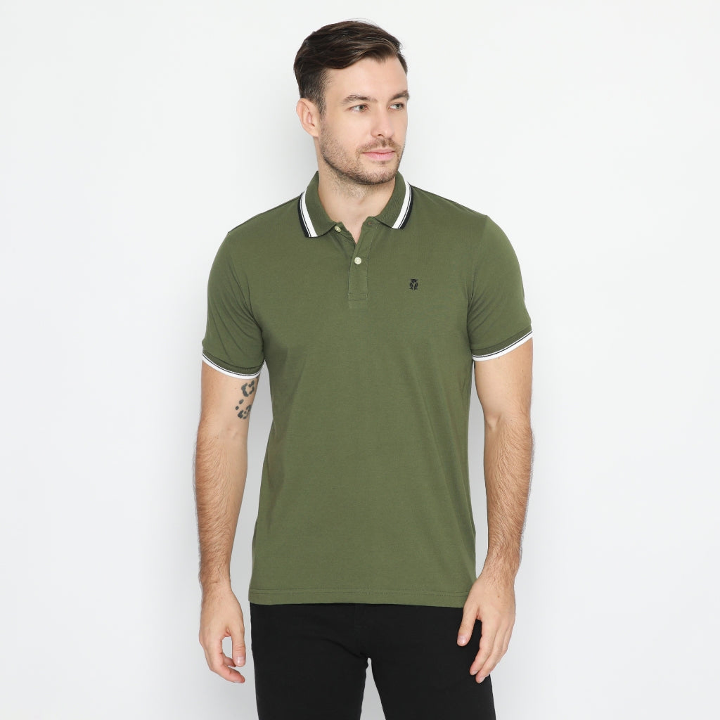 MATSUDA Kaos Polo Shirt Pria Katun Kerah Aioi