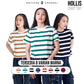 Matsuda Kaos Wanita Crop top katun Hollis