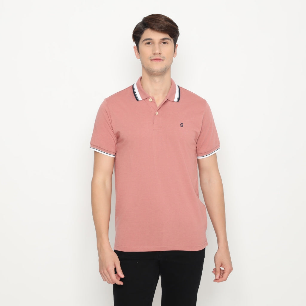 MATSUDA Kaos Polo Shirt Pria Kerah Aioi Seri Warna Merah