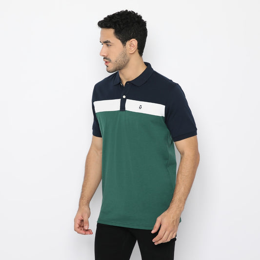 MATSUDA Kaos Polo Shirt Pria Kerah Liyama NAVY GREEN