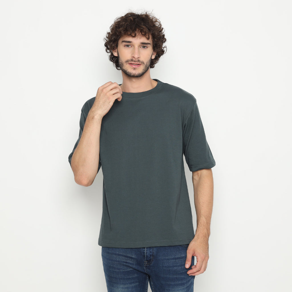 MATSUDA Kaos Katun Oversize Polos Namegata