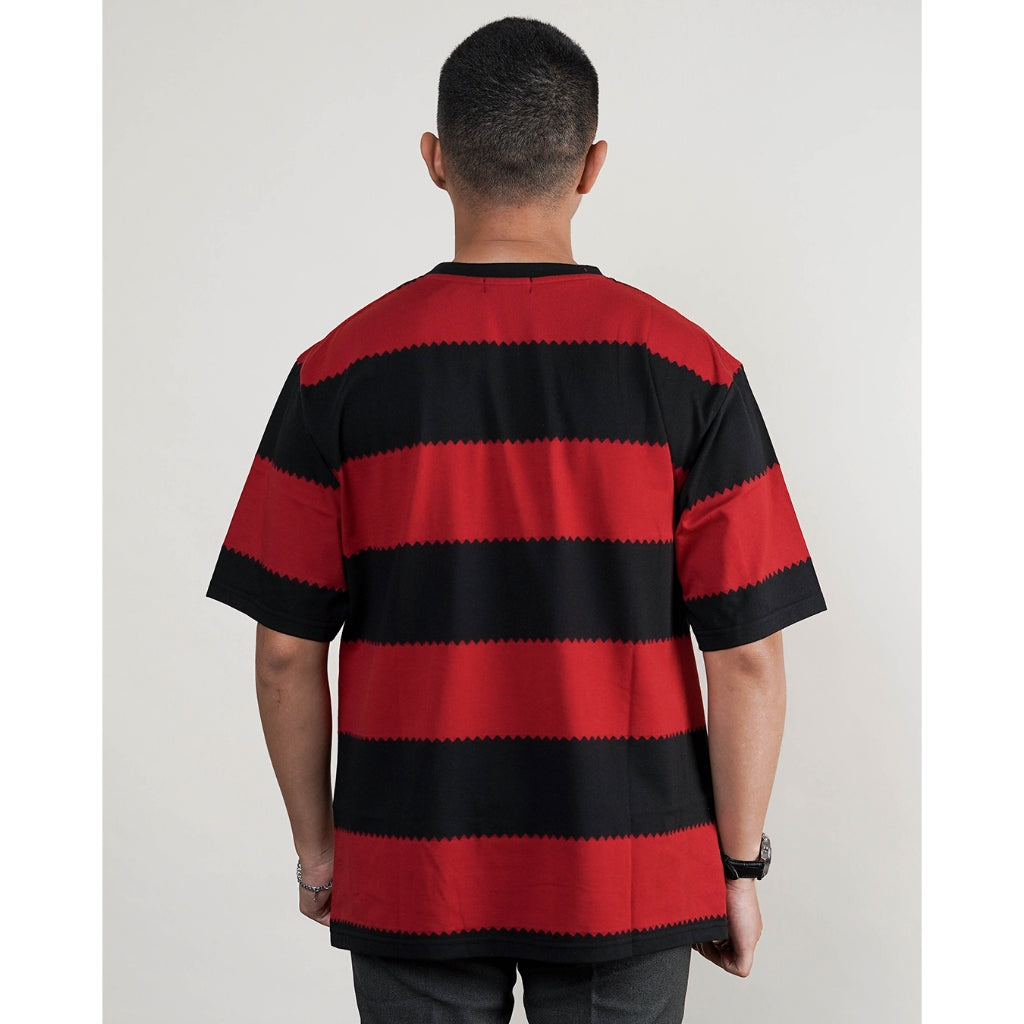MATSUDA Kaos Oversize Stripe T shirt Katun Ogori