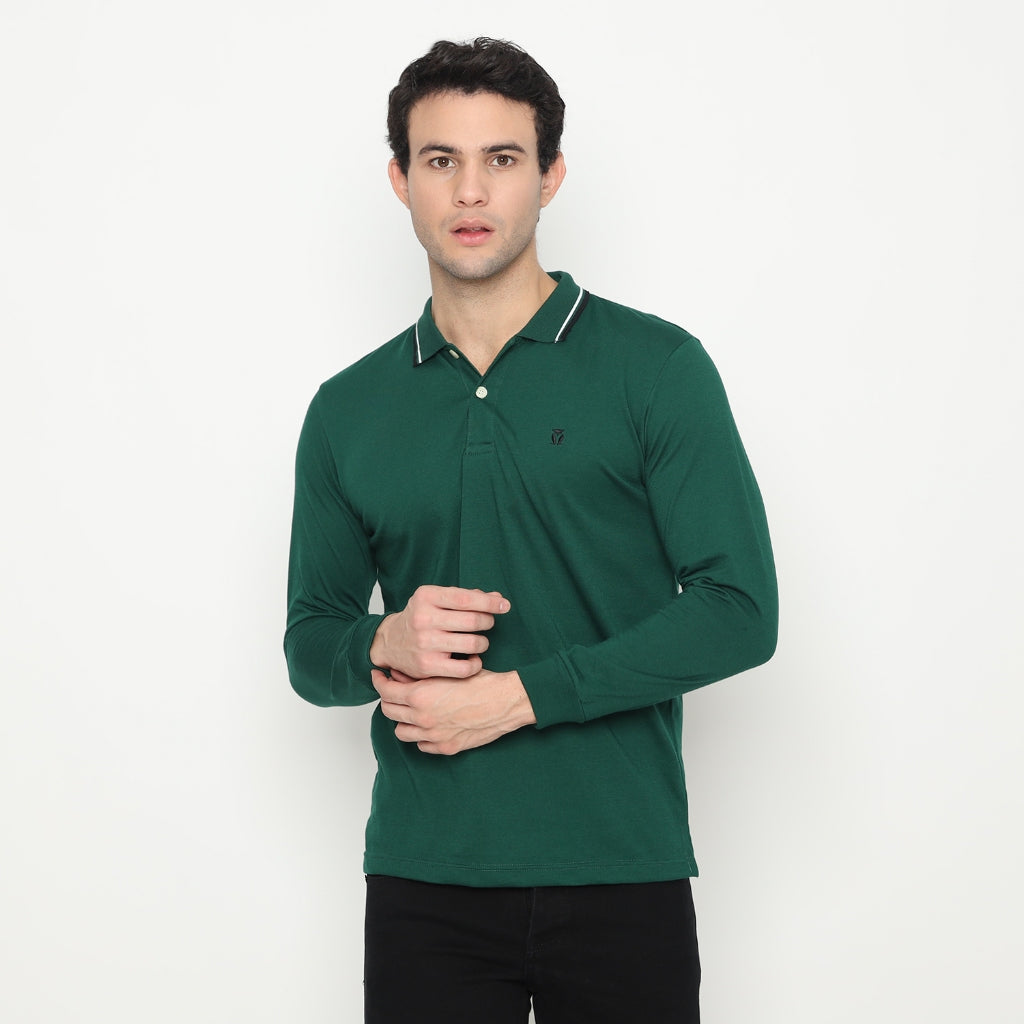 Matsuda Kaos Polo Shirt Lengan Panjang Pria Kerah Kasuga