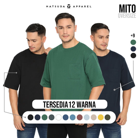MATSUDA Kaos Oversize Polos Pocket Mito