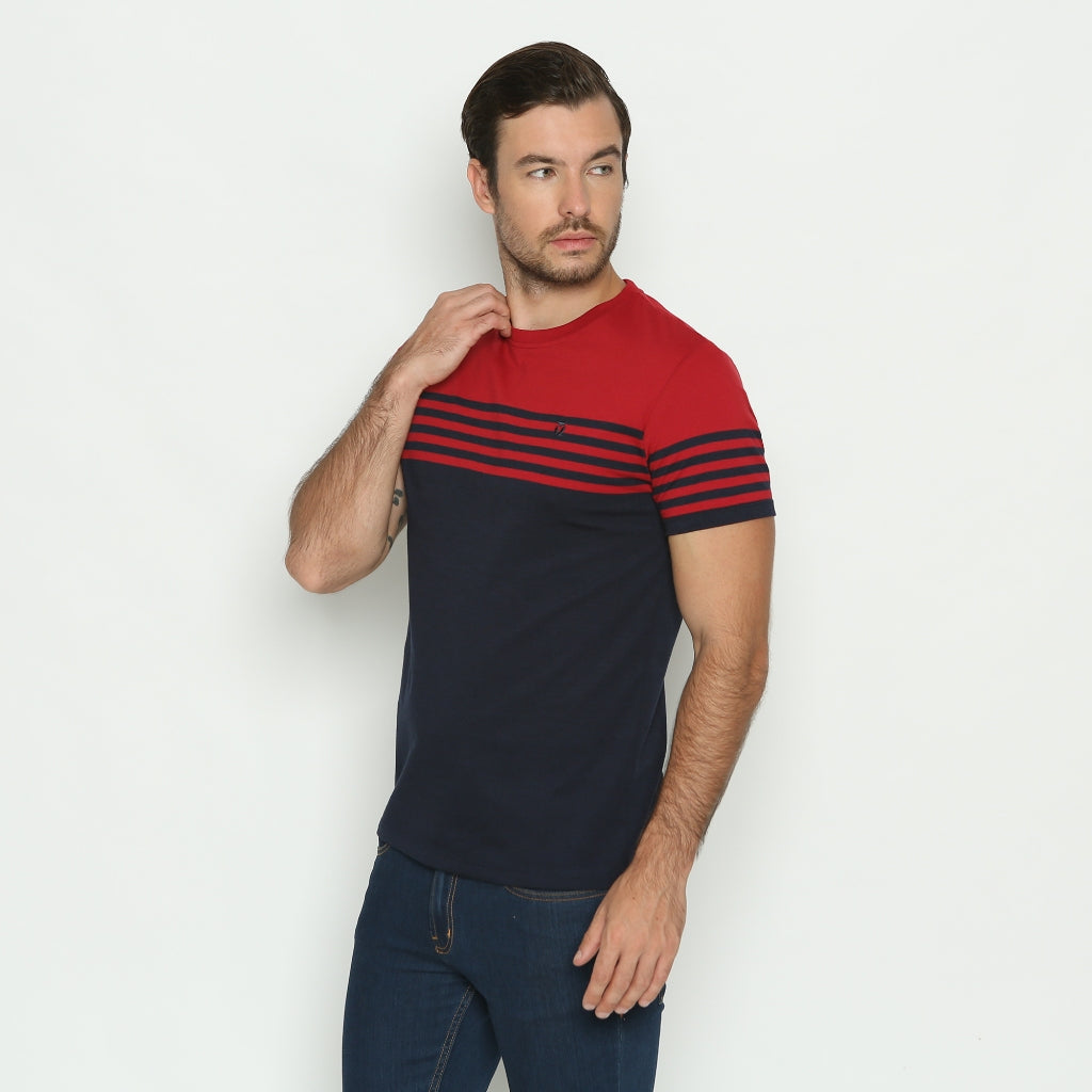 MATSUDA Kaos Pria Tshirt Kansai Navy Red