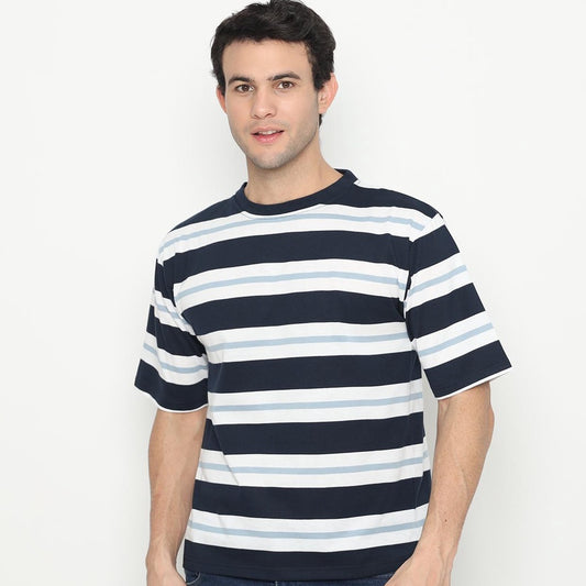 MATSUDA Kaos Oversize 20s Stripe T shirt Katun Kinokawa