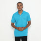 MATSUDA Kaos Polo Shirt Pria Kerah Kushima Seri Warna Biru